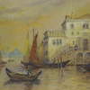 Venetian Backwater, watercolour painting by Sir Hubert Medley Cott