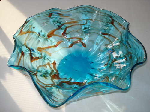 Coral reef, handblown art glass