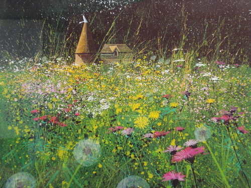 Field, Flowers and Farm, limited editon print by Paul Evans
