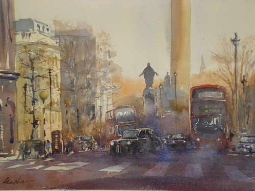 London, watercolour by Lea Nixon